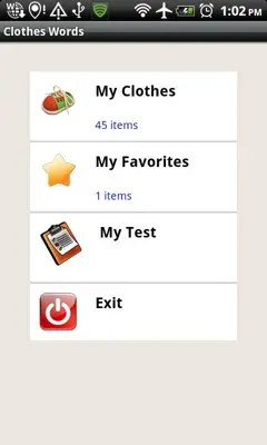 Clothes Words android App screenshot 4